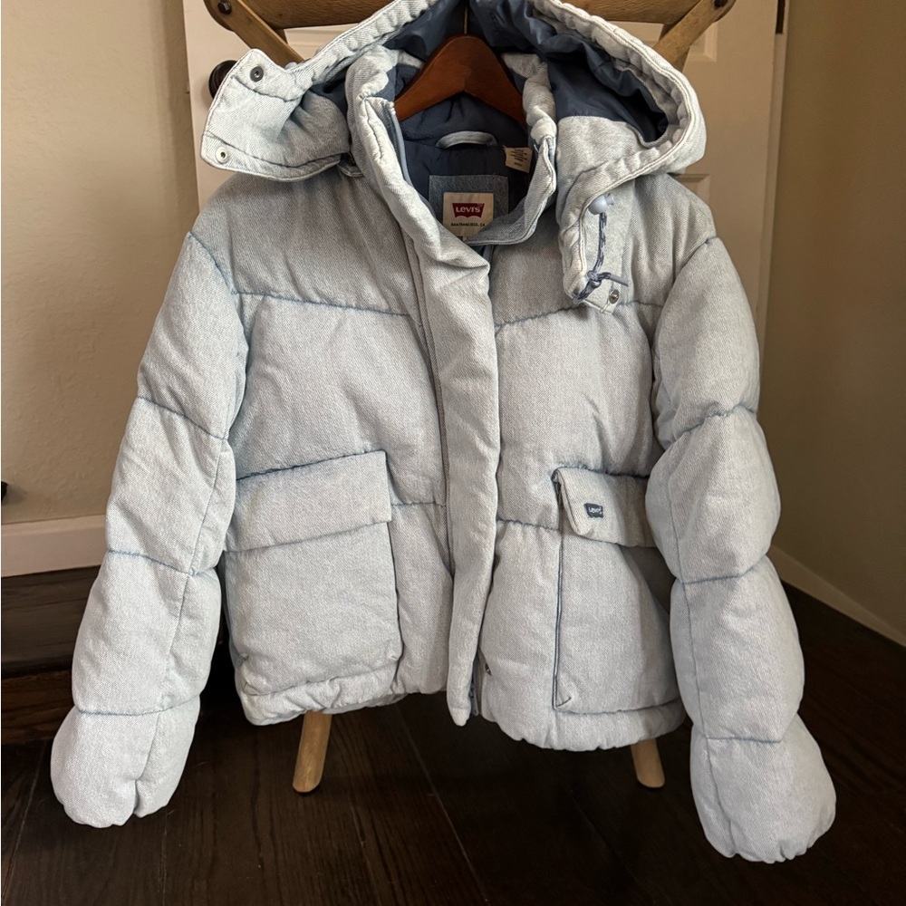 Levi's Denim Puffer Jacket NWT